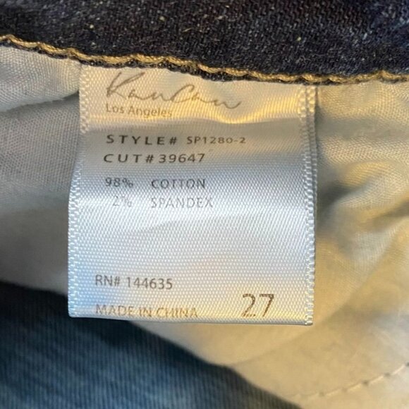 KanCan Womens Jeans Size 27 Distressed Skinny Blue Denim Cotton/Spandex - Picture 3 of 16